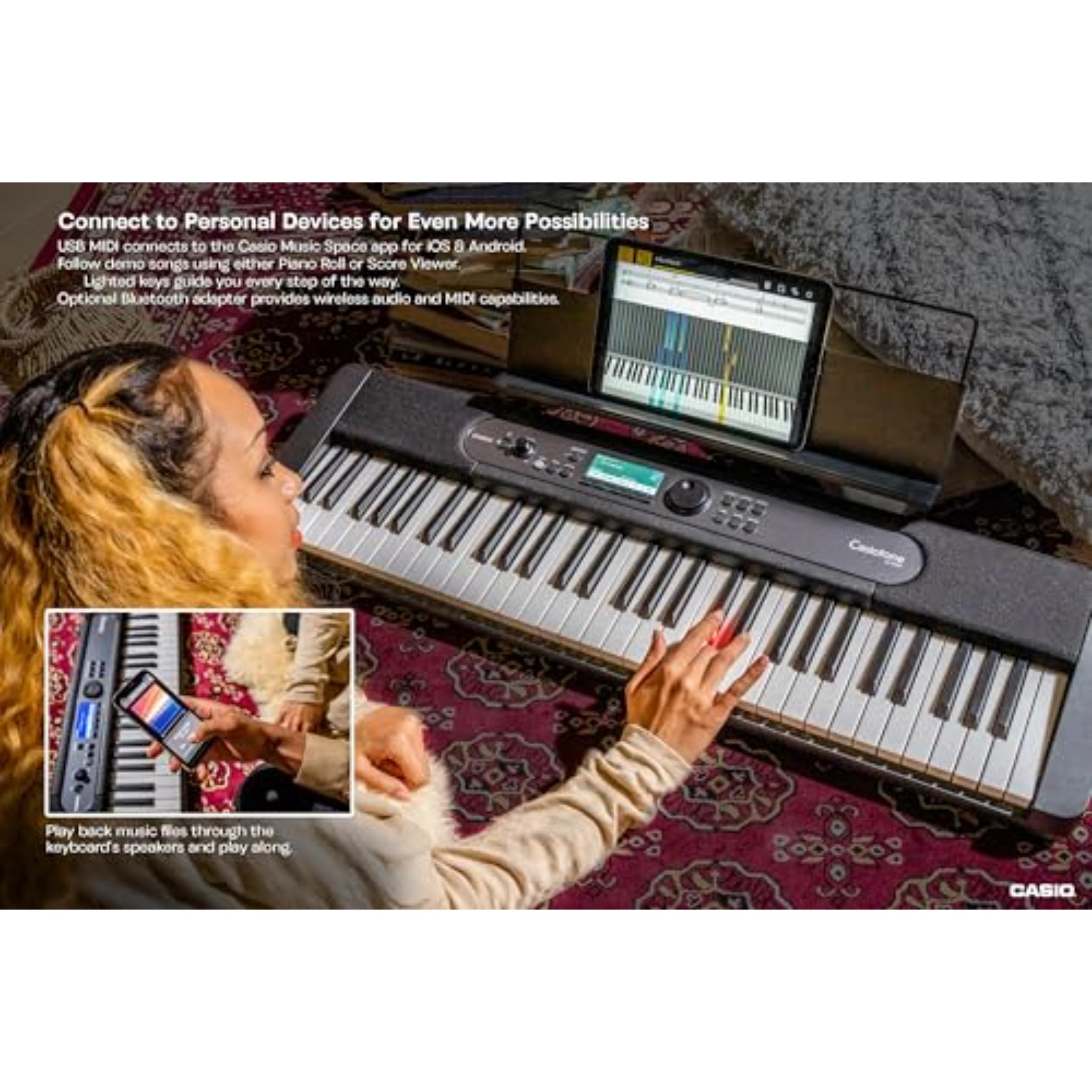 Casio, 61-Key Portable Keyboard, Lighted Keys (LK-S450) : Amazon